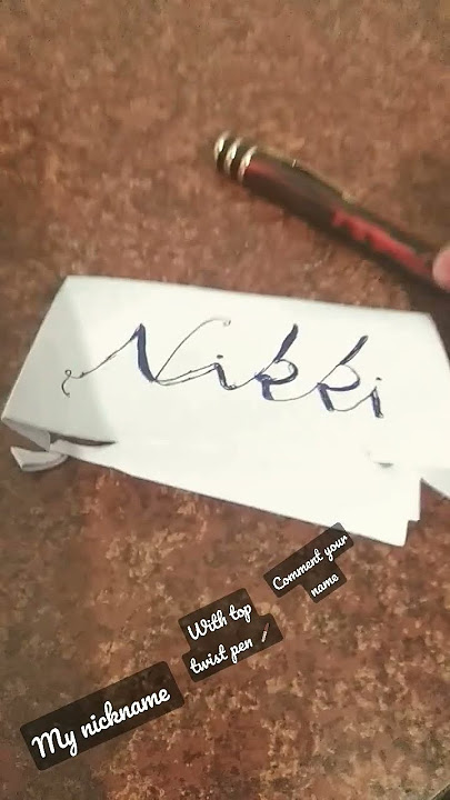 Nikki my nickname with top twist pen 🖊️|| #trending #friendship #short || @Magical_landscapes