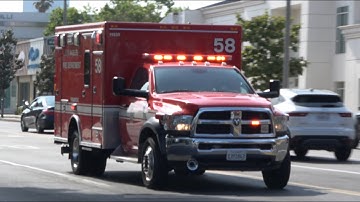LAFD Rescue 58 Transporting