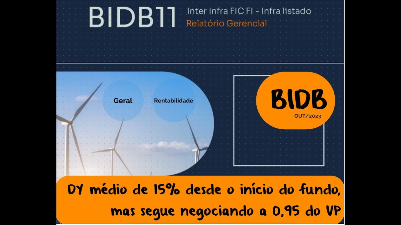 BIDB - 15% DY a 95% do VP - YouTube