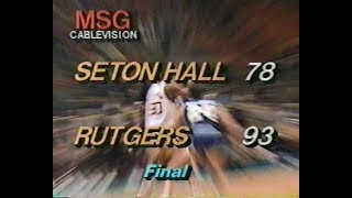 Rutgers vs. Seton Hall Basketball '83-'84