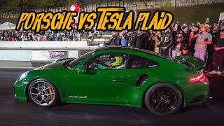 TESLA STG2 DESAFIOU O PORSCHE DE 1000 CAVALOS NO RACHA!!🚀🔥 TTRS MAIS RÁPIDO DO BRASIL?