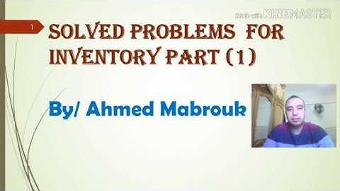 Physics inventory , solved problems part 1