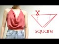 DIY Cowl Neck Top / Super Easy Summer Top / No Serger / For Beginner