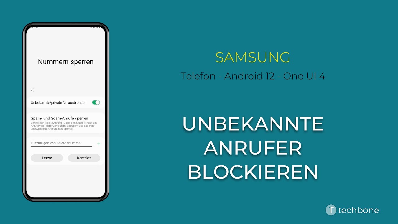 Samsung Galaxy S4 Anrufer Hört Mich Nicht Unbekannte Anrufer blockieren - Samsung [Android 12 - One UI 4] - YouTube