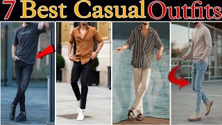 7 Best Casual Outfit Ideas For Men | Mens Stylish and Trending Outfits