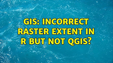 GIS: Incorrect raster extent in R but not QGIS?