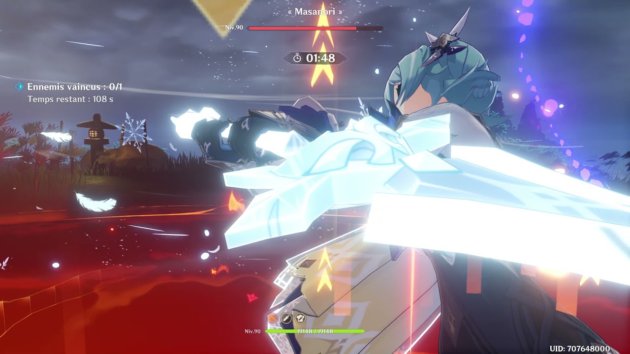 Genshin impact | Eula Physical Queen's auto Attacks (C6 and R5 WGS)