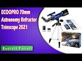 ECOOPRO 70mm Astronomy Refractor Telescope 2021