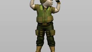 3d model for modeling Military with experience