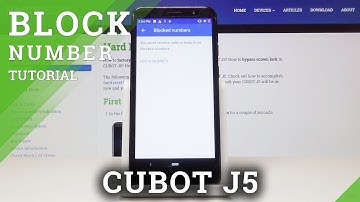 How to Block Number in CUBOT J5 - Create a Blocklist