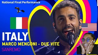 Marco Mengoni- Due Vite, Festival di Sanremo, Eurovision 2023 #SiennaReacts