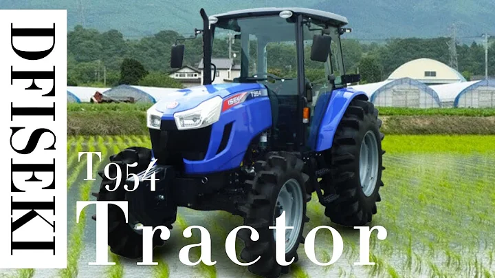 Driving The ISEKI T954 Tractor to Plough The Fields Agricultural Machinery