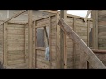 Casas pré-fabricadas de madeira de pinus autoclave, feita no sistema econômico