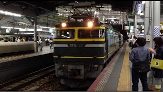 【珍客】トワ釜重単 EF81 113 + EF81 114 大阪駅 2015/05/15