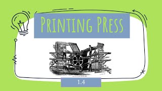AP European History Review - Printing Press (1.4)