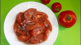 САЛАТ ИЗ ПОМИДОРОВ ПО- КОРЕЙСКИ. Простой овощной салат из помидоров и лука . САЛАТ ИЗ ПОМИДОРОВ ПО- КОРЕЙСКИ. Простой овощной салат из помидоров и лука .
