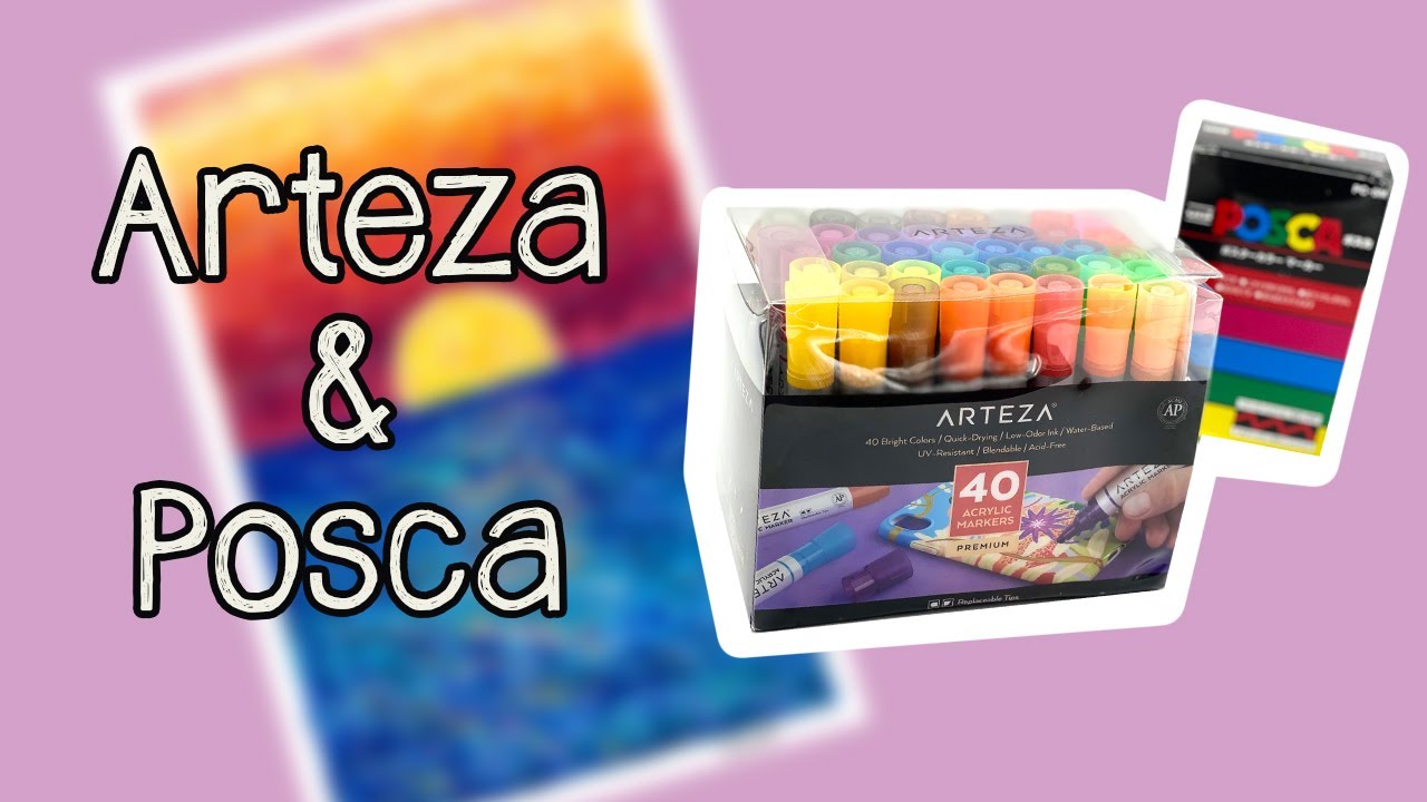 Arteza Acrylic Markers - Set of 40