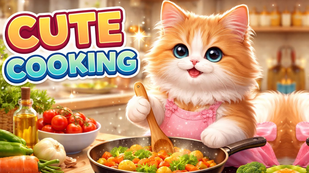 Cute Cooking Cat 🐱 | پیاری بلی کا کچن میں کھانا پکانا | AI Cat Storynew cat video