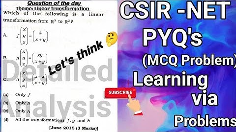 How to solve|csir net linear algebra questions|June 2012|previous year question papers|viral videos