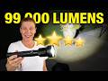 Lylting Rechargeable LED Flashlights High Lumens, 99,000 Lumens Super Bright Flashlight with 5 Modes
