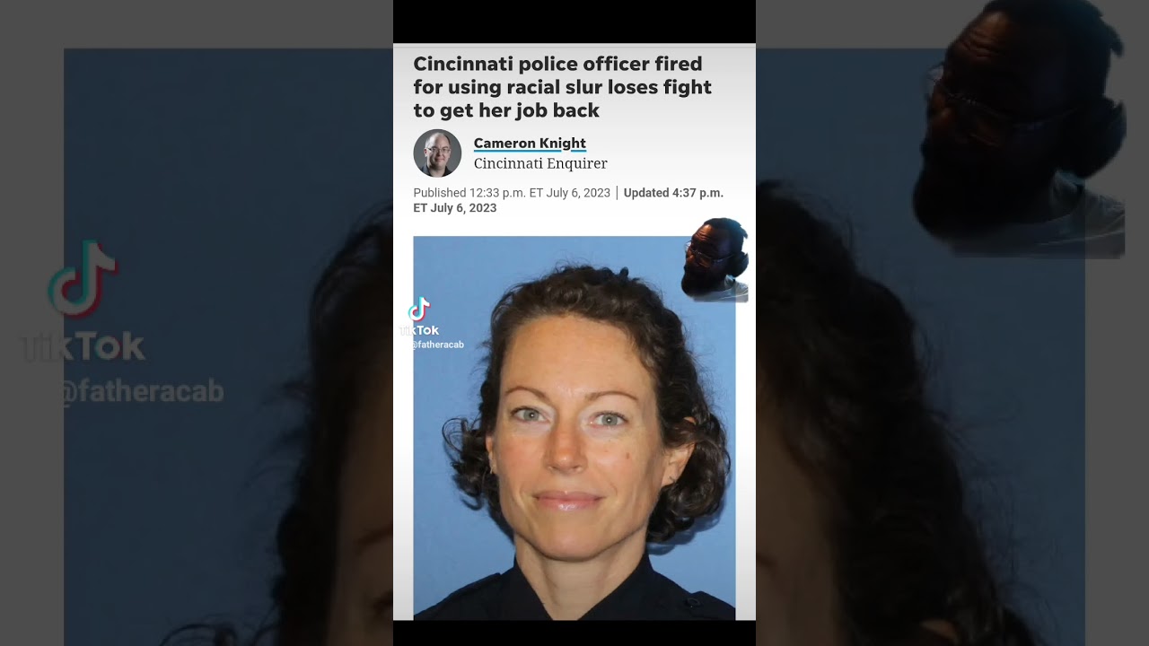 ⁣Racist Police Officer won't get her job back. #satisfyingracialmoment #cincinnati #ohio