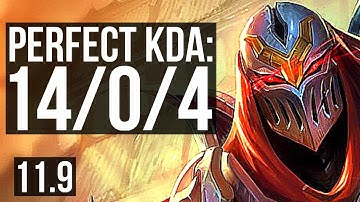 ZED vs LUCIAN (MID) | 14/0/4, 8 solo kills, Legendary, 800+ games | BR Diamond | v11.9