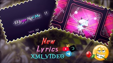 New Xml File|💫☺️ Attitude Lyrics Video 😎|| Black Screen Xml 📩|| Xml File |AlightMotion..2025 ar xml