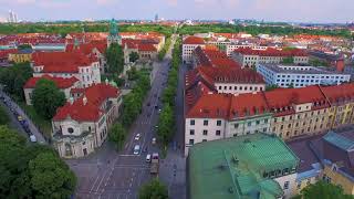 Munich Germany HD Drone view