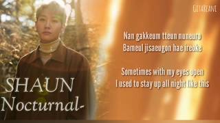 SHAUN(숀) - Nocturnal(야행성) Lyrics [Rom/Eng]