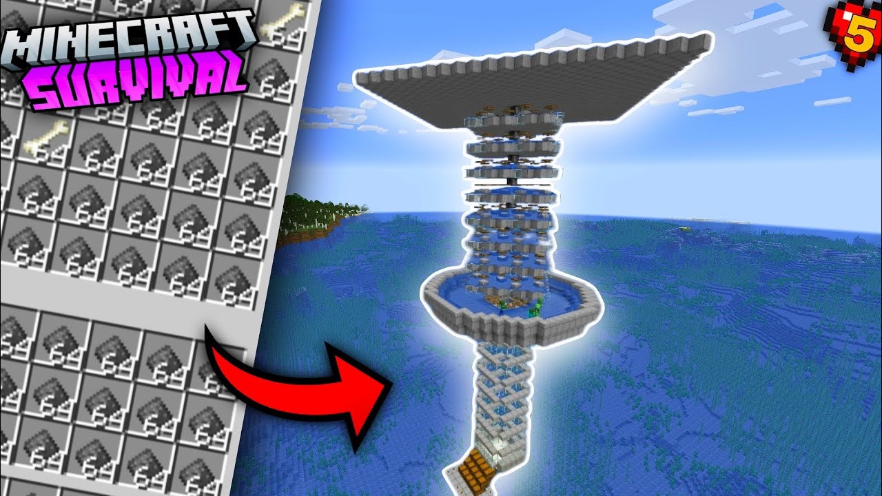 I Made A Giant Creeper Farm In Minecraft Survival (#5) | Voltarc Playz ...