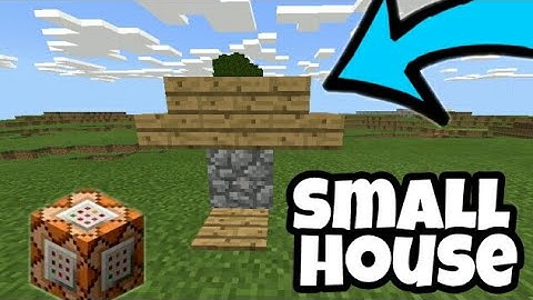 How to make a small house in Minecraft pe using command block!!