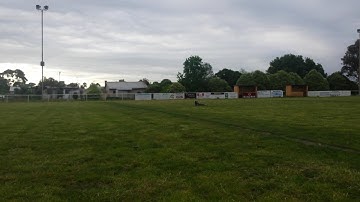 Foamboard hovercraft test run