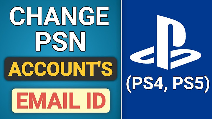How to change email on ps4