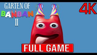 GARTEN OF BANBAN 2  Full Gameplay Walkthrough   No Commentary 4K (#gartenofbanban2 Full Game)