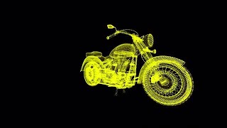 Motorcycle Hologram Stock Motion Graphics screenshot 1