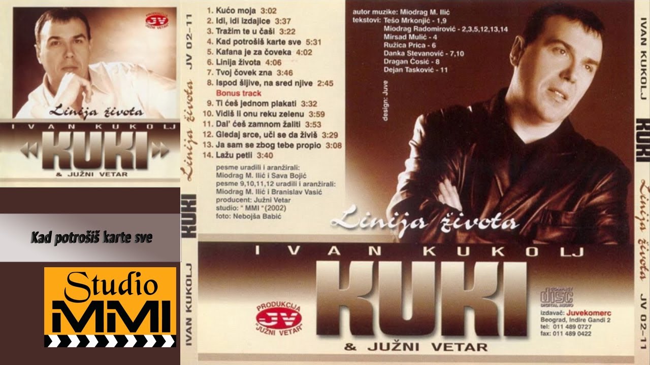 Ivan Kukolj Kuki i Juzni Vetar -  Kad potrosis karte sve (Audio 2002)