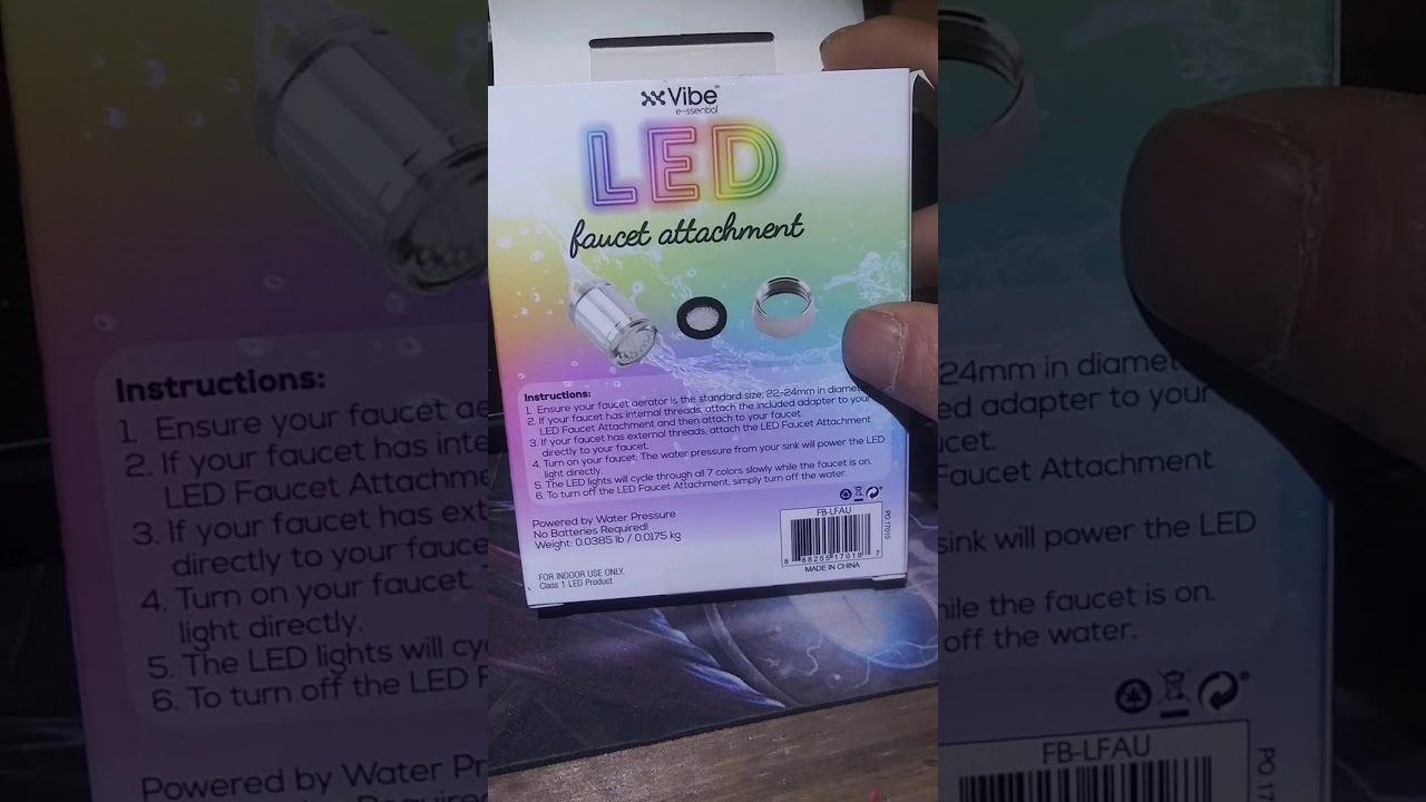 LED faucet attachment. Vibe unboxing.