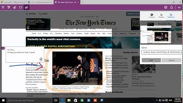 Windows 10 - How to use WebNotes in the Edge browser