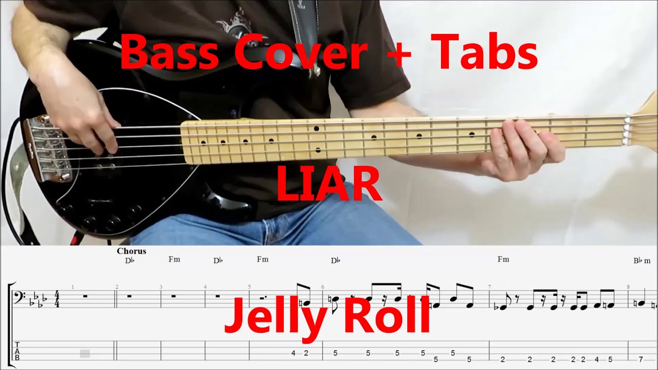 Jelly Roll - Liar (BASS COVER TABS) preview Jelly Roll - Liar (BASS COVER TABS) preview
