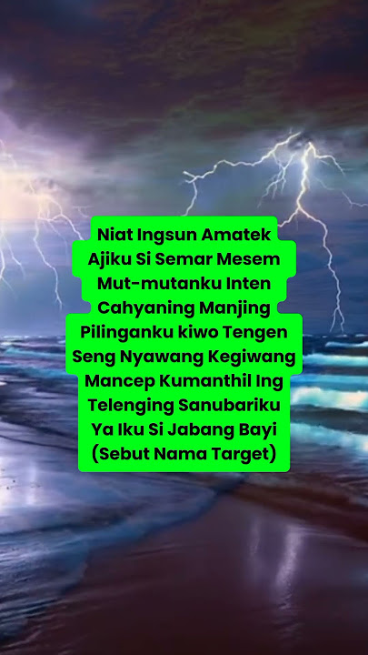 AJIAN PELET JAWA KUNOPALING AMPUH AJIAN SEMAR MESEM
