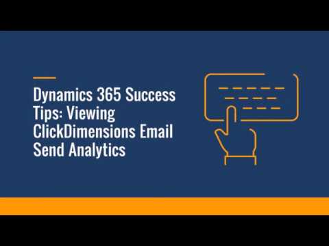 Microsoft Dynamics CRM How-To: Viewing ClickDimensions Email Send Analytics