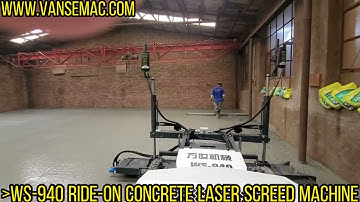 WS-940 RIDE-ON Concrete Laser Screed Machine #laserscreed #levelconcrete #concrete #cheapwork