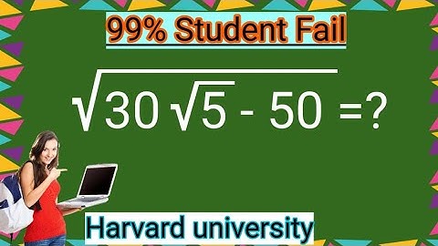 An Interesting Math Olympiad Radical Problem l harvard university entrance question 