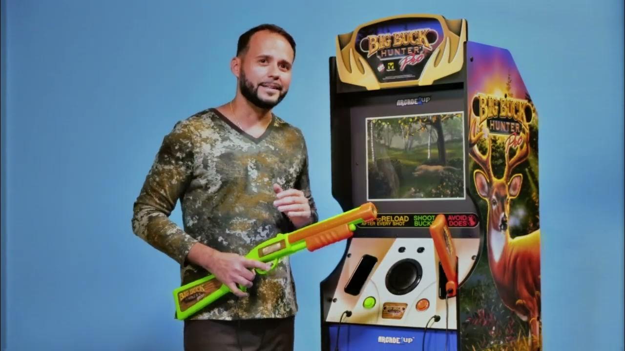 Arcade1Up Big Buck Hunter Pro Deluxe Arcade Machine Video Game Shooter 2  Player