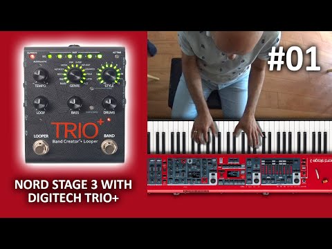 Une Belle Histoire improv. - Jamming with Digitech Trio+ on Nord Stage 3 piano