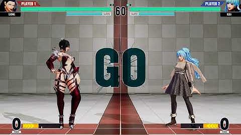 Luong (Carmilla Luong) vs Kula (Autumn casual outfit) | KOFXV mods | CPU vs CPU