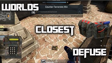 WORLDS CLOSEST DEFUSE IN CS:GO HISTORY!!!