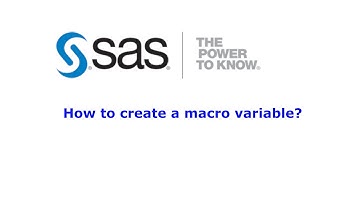 SAS Programming Tutorials | Creating and using a macro variable | SAS Macro language | Class - 8