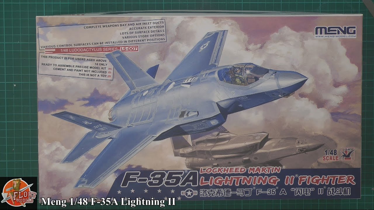 Meng 1/48 F-35A Lightning II review - YouTube