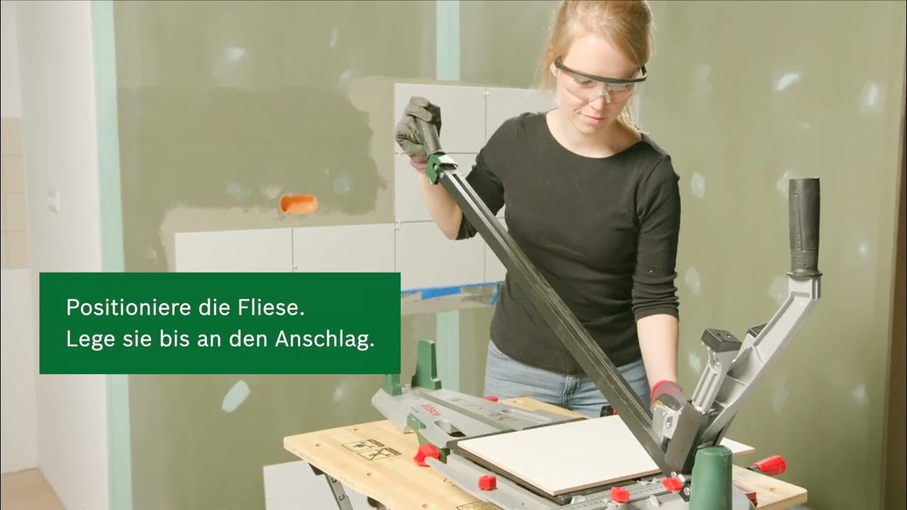 DIYWissen Fliesen schneiden mit dem Fliesenschneider YouTube